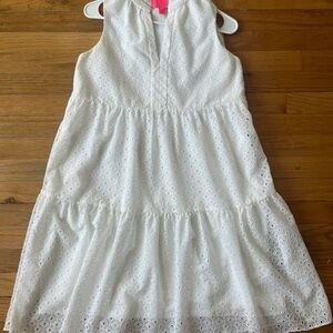 Lilly Pulitzer White Eyelet Midi Dress